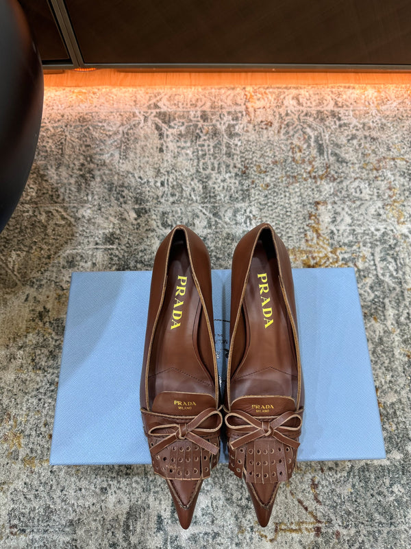 Pra 26s Pump 6cm Brown Cowhide 804088