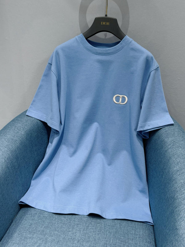 CD 25 T-shirt Blue Cotton