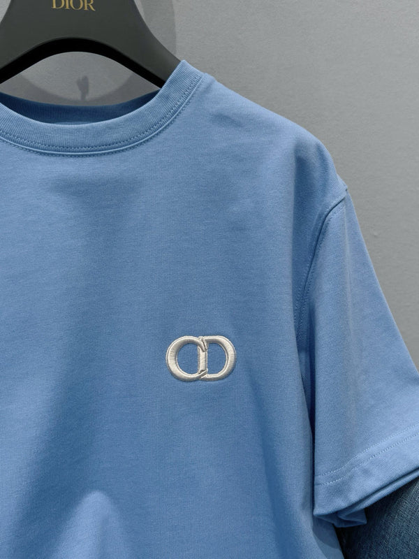 CD 25 T-shirt Blue Cotton