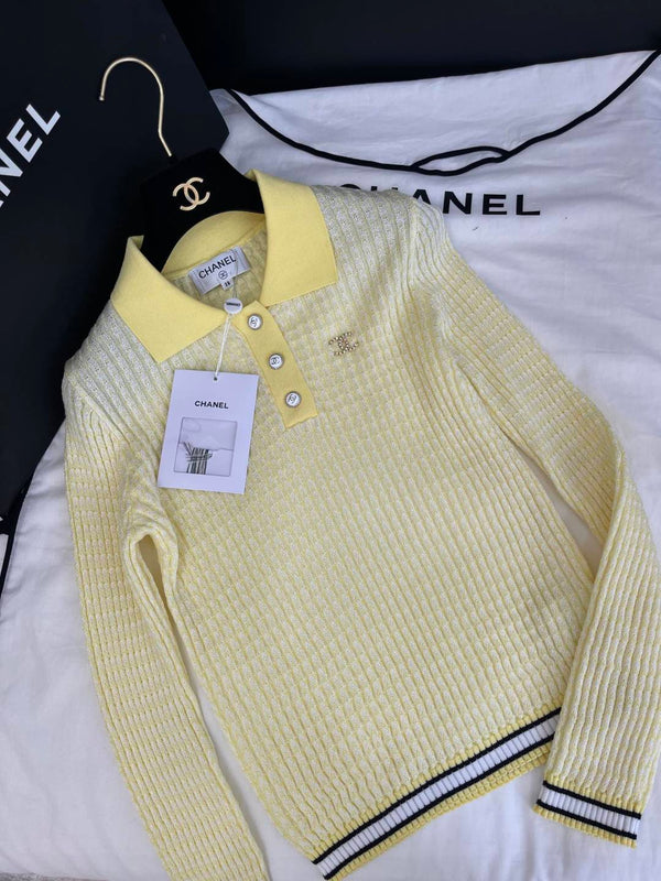 CC 25 Polo Col Laine Tencel Nylon