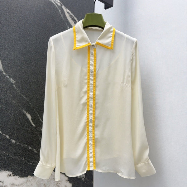 Gucci 25 Shirt Ivory Viscose