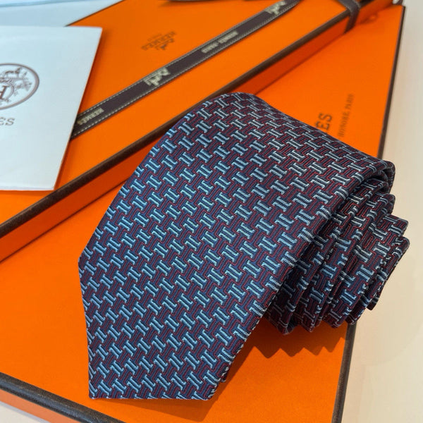 HM Maze Escape Tie Purple Red Twill Silk 212119