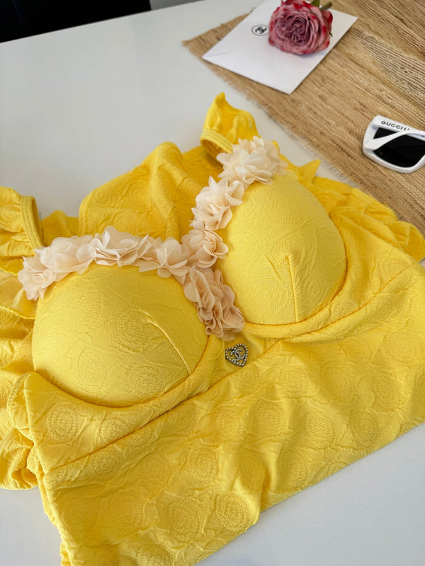 Chanel Ruffles And Floral One- Swimsuit 185847