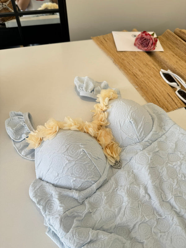 Chanel Ruffles And Floral One- Swimsuit 185848