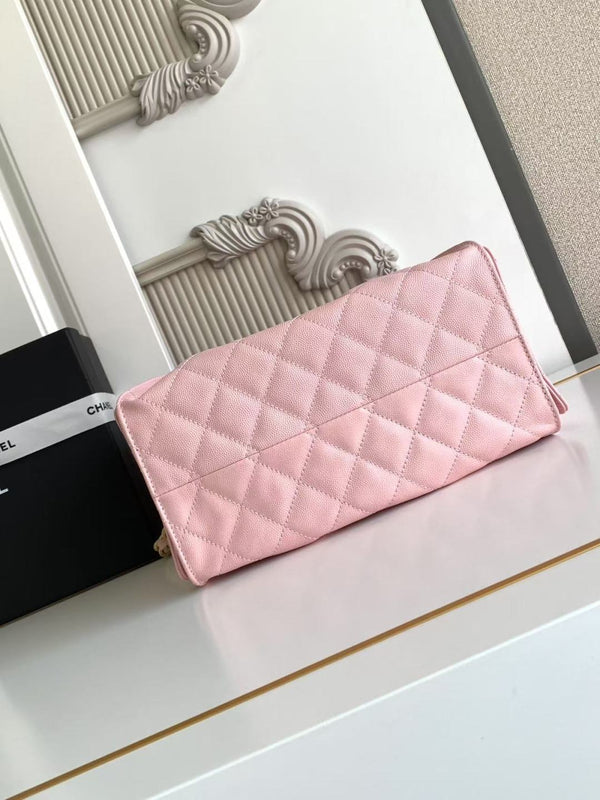 CC 25C Hobo Bag 30cm Pink Grained Calfskin