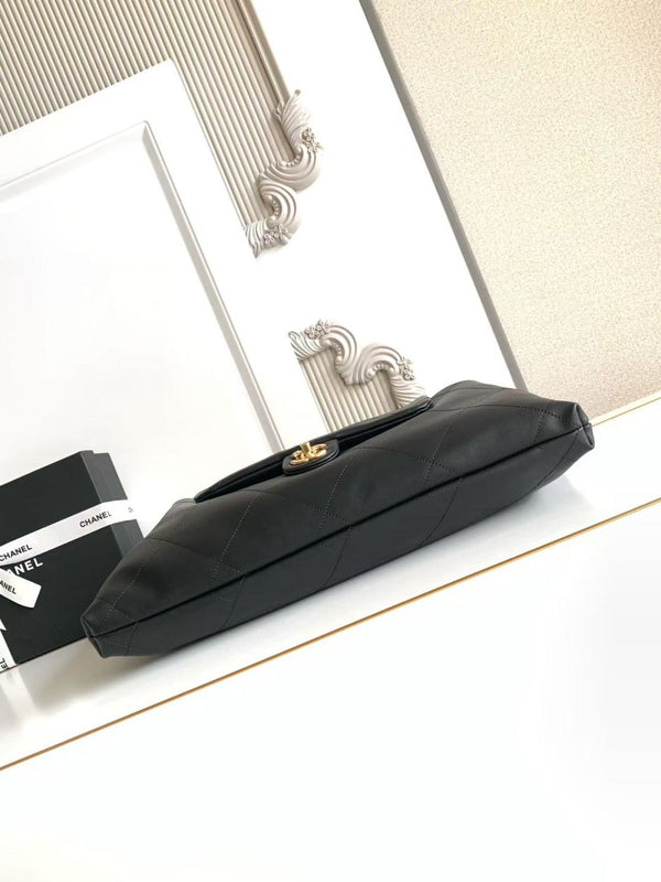 CC 2025 Bag 43cm Black Gold Calfskin 300854