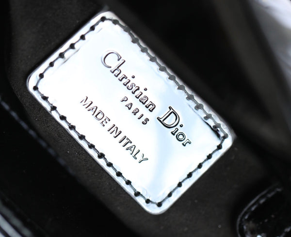 CD Lady Dior Mini Bag With Silver Hardware Calfskin