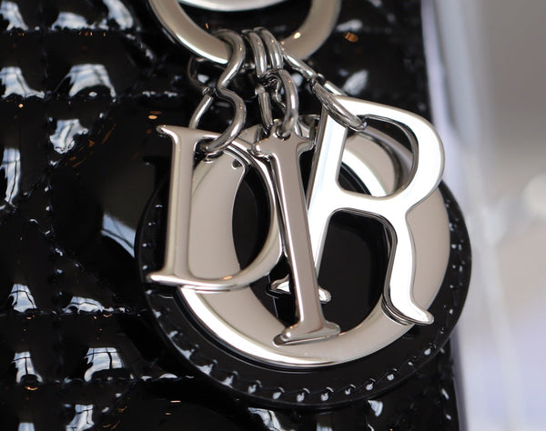 CD Lady Dior Mini Bag With Silver Hardware Calfskin