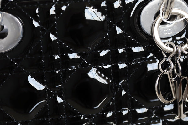 CD Lady Dior Mini Bag With Silver Hardware Calfskin