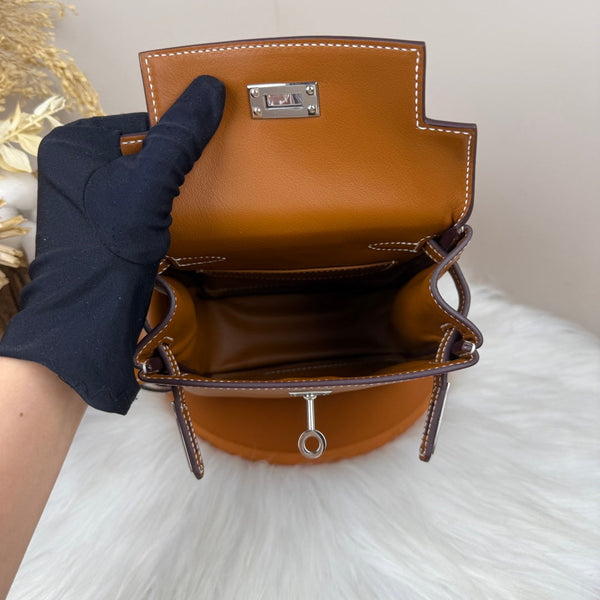 HM Kelly Jump Backpack Brown Cowhide Sliver Hardware 270050