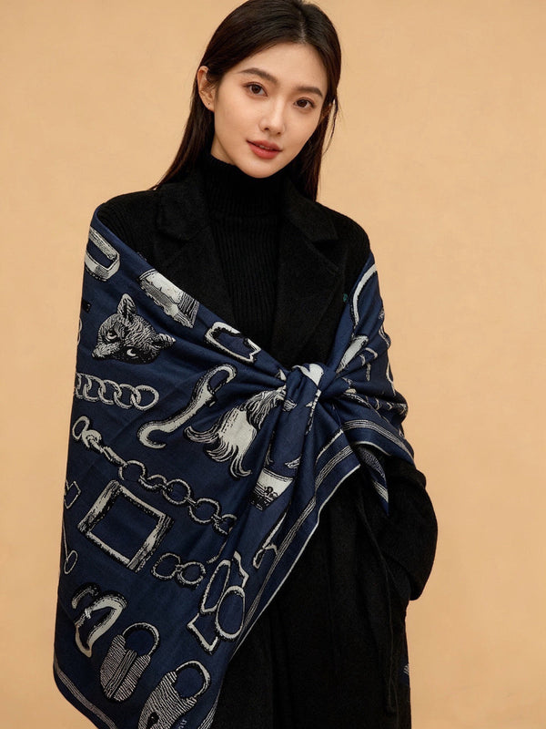 HM 26s Scarf 140 In Cashmere And Silk 303157