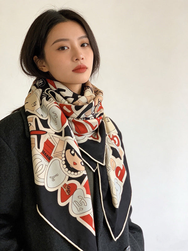 CC 26s Scarf 140 In Silk Cashmere 309866