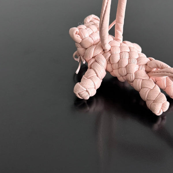 BV 25 Woven Kitten Charm Pink leather