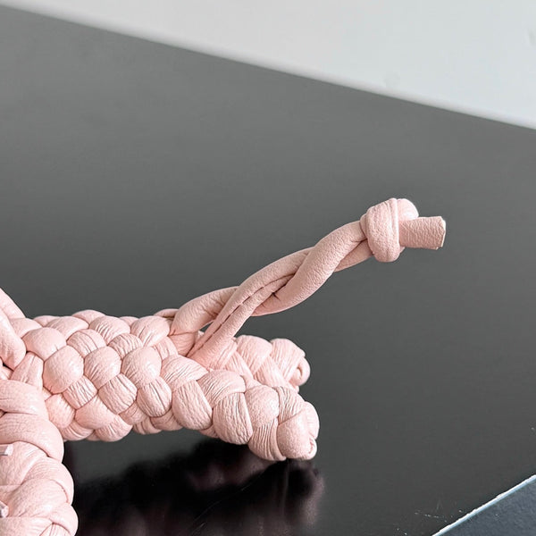 BV 25 Woven Kitten Charm Pink leather