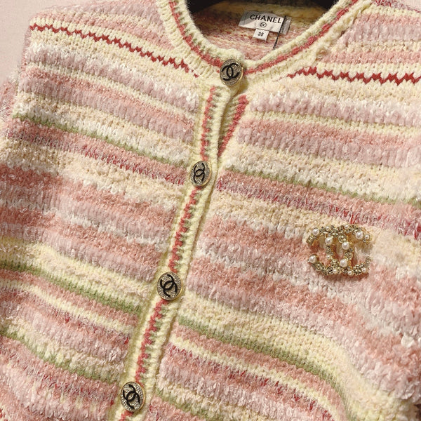 Chanel 25 Cardigan Laine Multicolore 316125