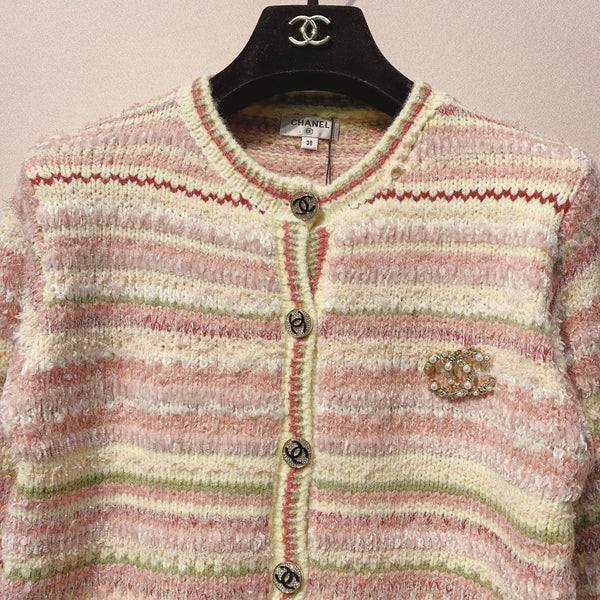 Chanel 25 Cardigan Laine Multicolore 316125