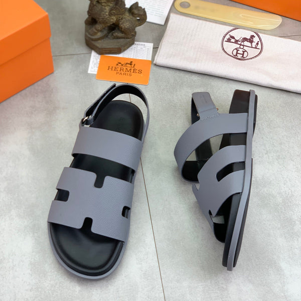 HM Men's Chypre Sandals Grey Calfskin 645504