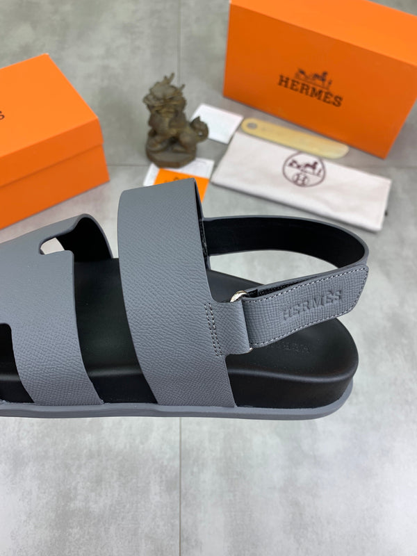 HM Men's Chypre Sandals Grey Calfskin 645504