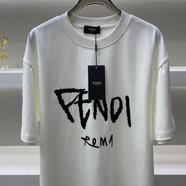 Fendi t-shirt Black White cotton