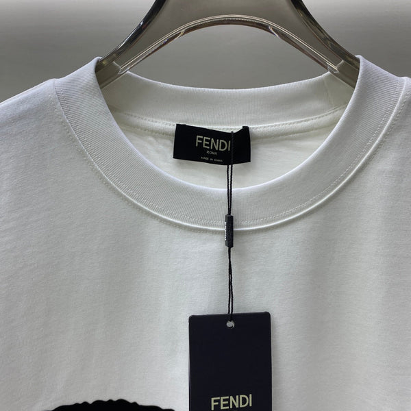 Fendi t-shirt Black White cotton