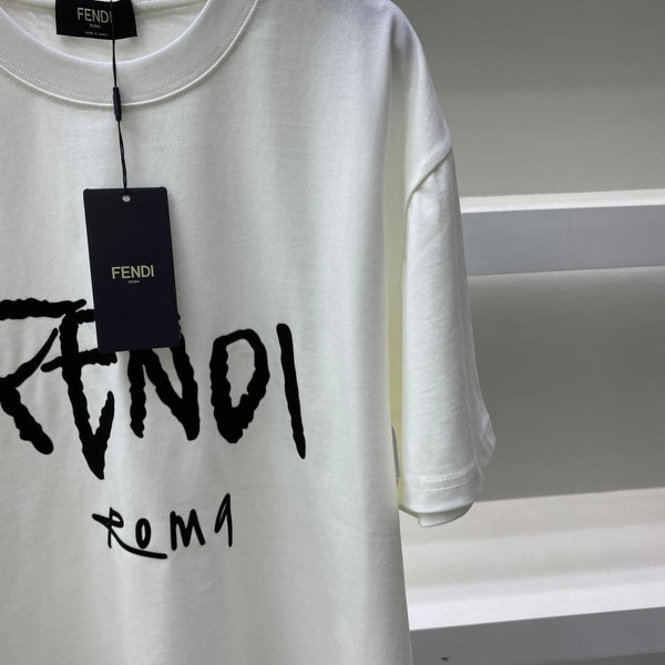 Fendi t-shirt Black White cotton