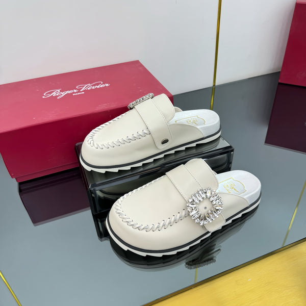 Viv 25 Birkenstock Mules Beige Cowhide 250497