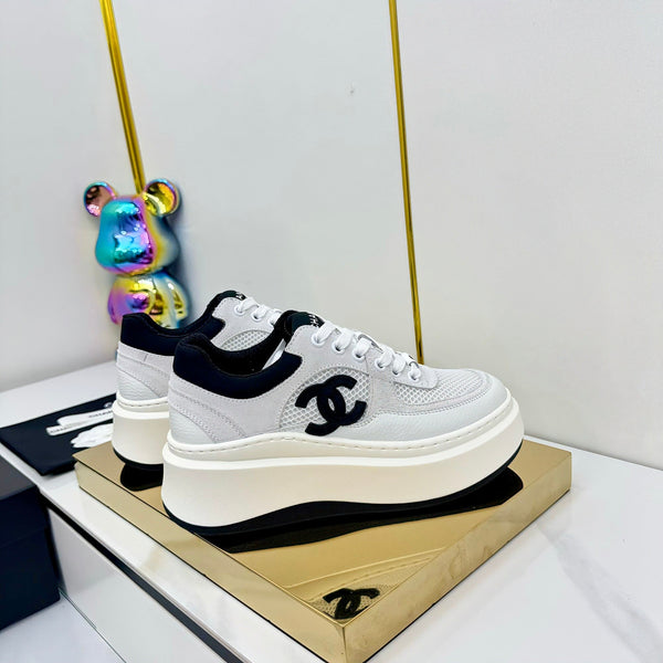 CC 25 Platform Sneaker White Cowhide 312954
