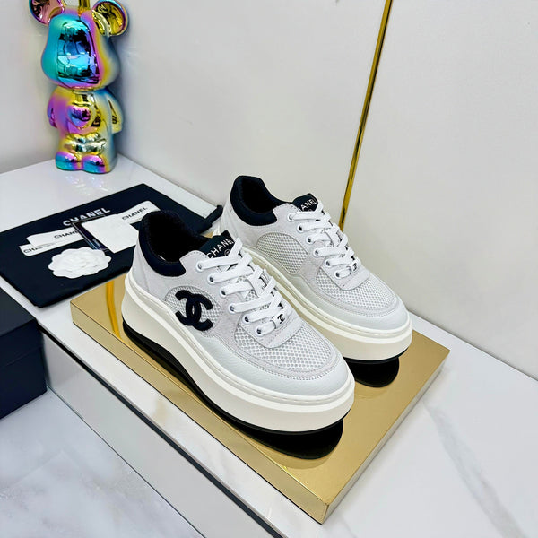 CC 25 Platform Sneaker White Cowhide 312954