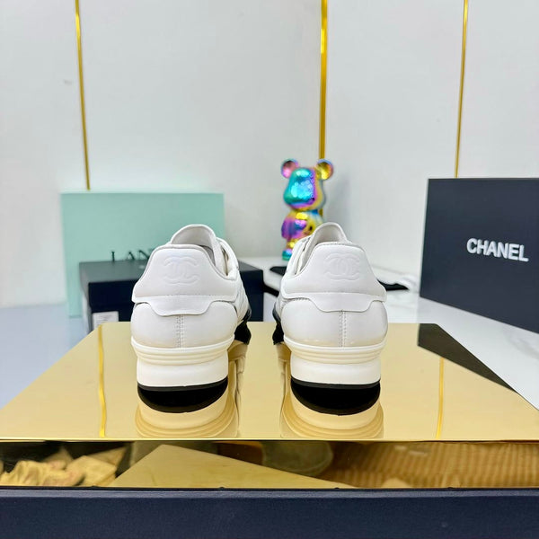 CC 25 Trainers White & Sliver Cowhide 413830