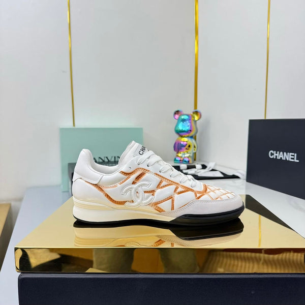 CC 25 Trainers White & Brown Cowhide 413832