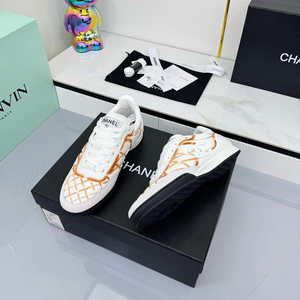 CC 25 Trainers White & Brown Cowhide 413832