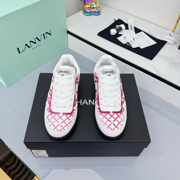 CC 25 Trainers White & Pink Cowhide 413834