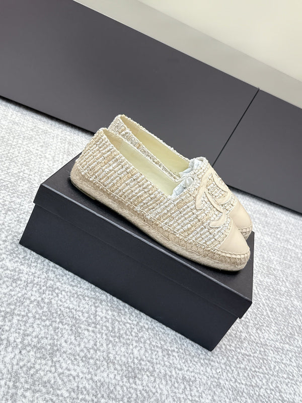 CC Espadrilles Beige Tweed 653920
