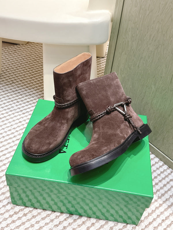 BV James Ankle Boot Coffee Brown Suede 548535