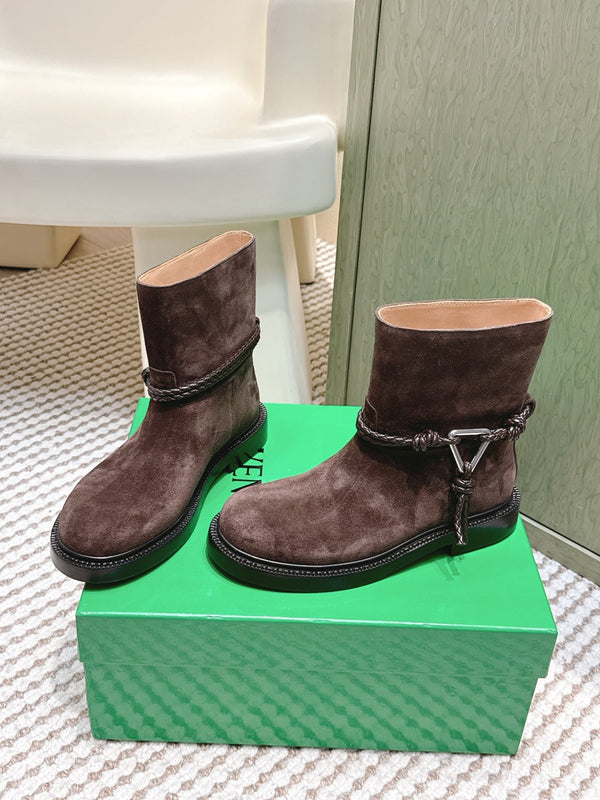 BV James Ankle Boot Coffee Brown Suede 548535