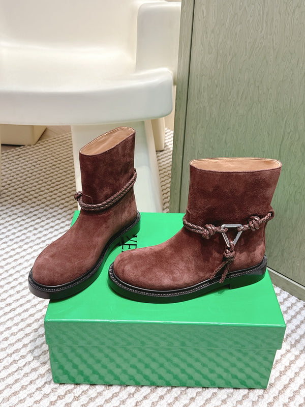 BV James Ankle Boot Brown Suede 548536