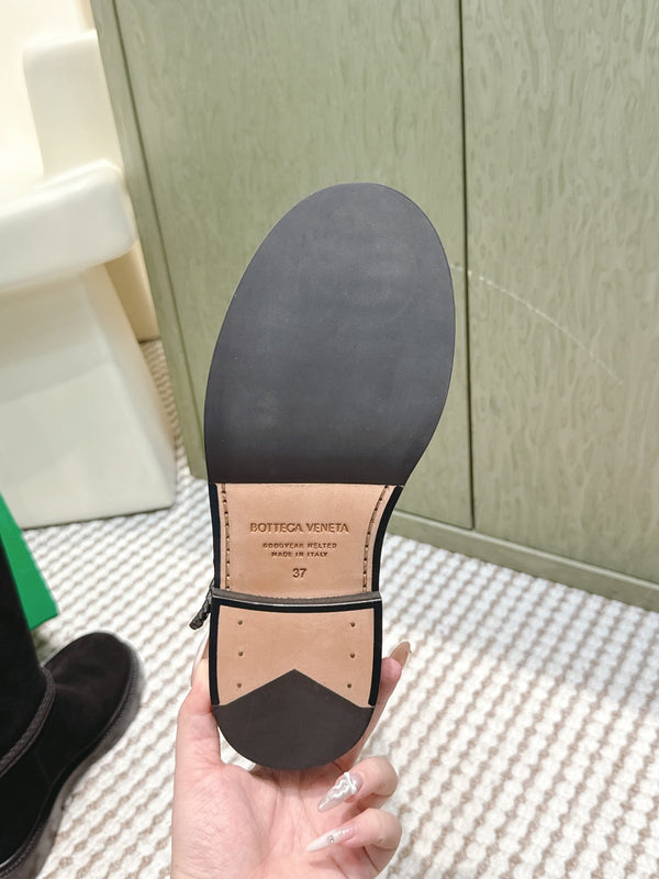 BV James Long Boot Black Suede 548533