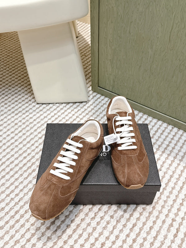 Pra 2025 Sneaker Brown White Suede 556293