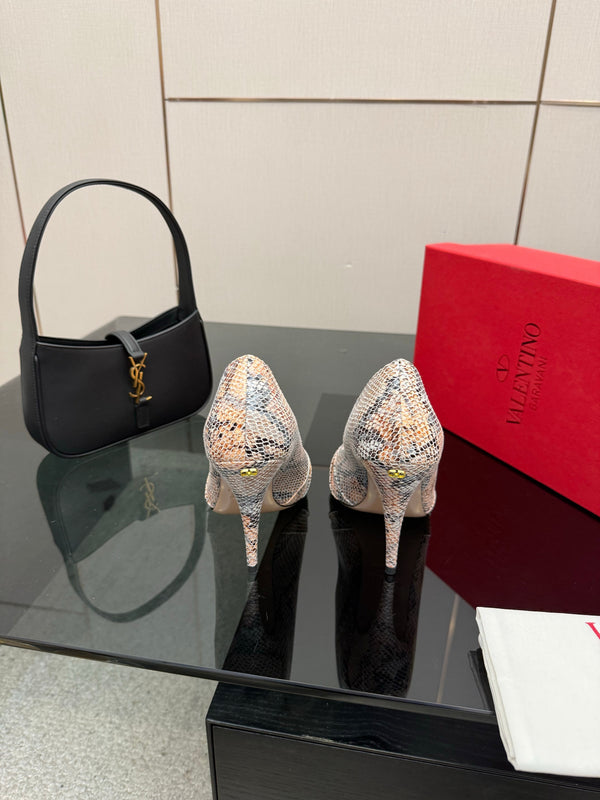 VT Panthea Pumps 105Mm Beige Multicolor Goatskin 630179