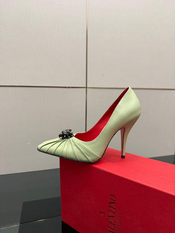 VT Panthea Pumps 105Mm Light Green Goatskin 630183