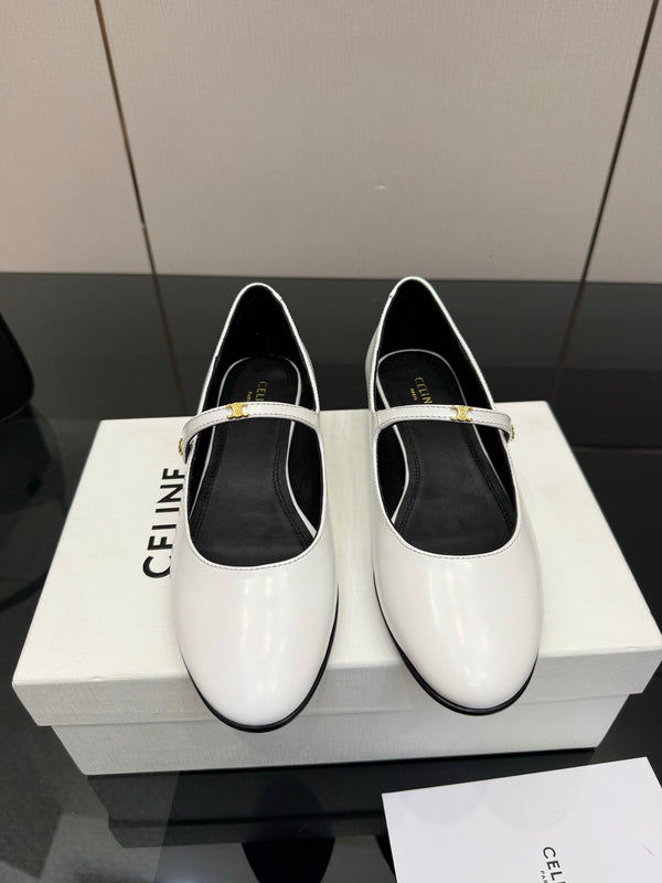 CL City Mary-Jane White Lambskin 725640