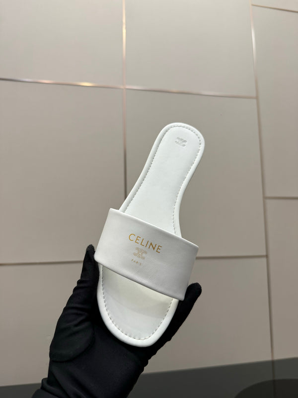 CL Coast Mule White Calfskin 725653