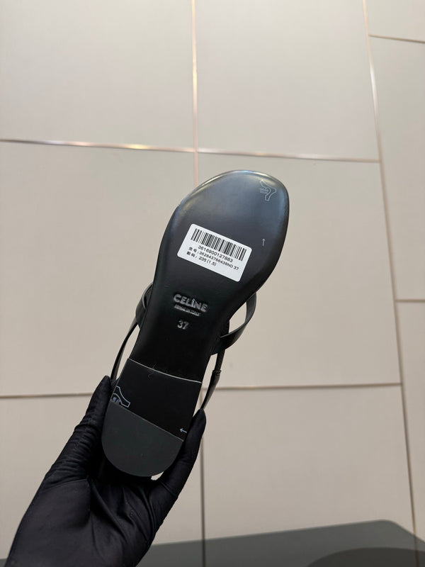 CL Biki Sandal Black Calfskin 725675