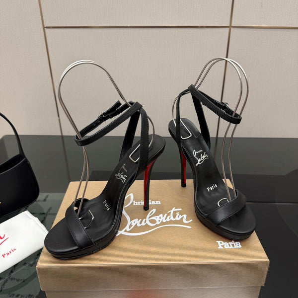 CL Miss Z Sandal 12cm Black Cowhide 828156