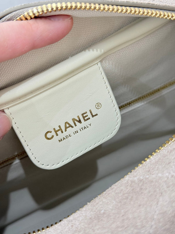 CC Maxi Bowling Bag 35.5cm Light Taupe Suede