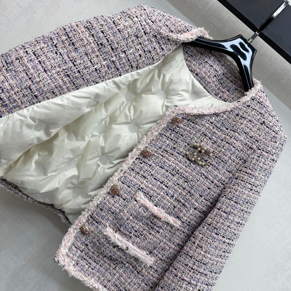 Veste Classique Chanel en Tweed Rose 341921