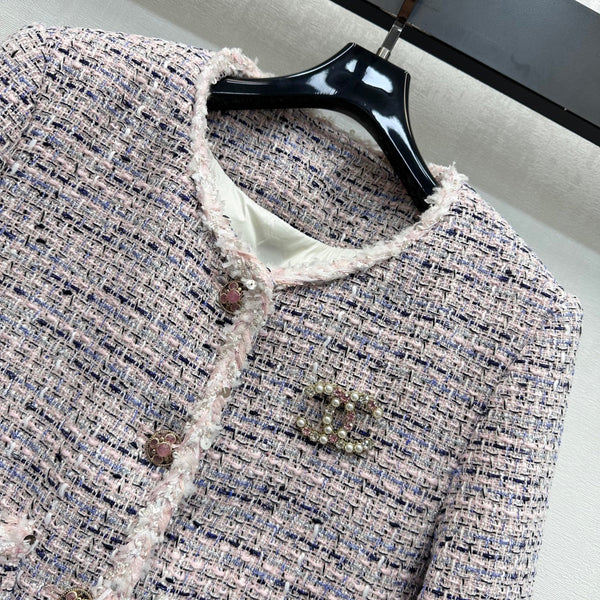 Veste Classique Chanel en Tweed Rose 341921