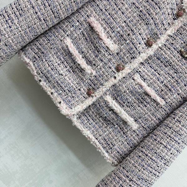 Veste Classique Chanel en Tweed Rose 341921