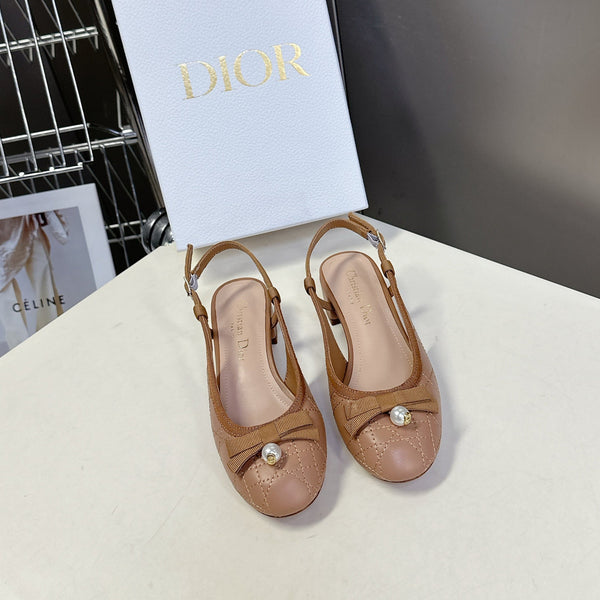 CD 25 Slingback Heel Yellow Brown 307171