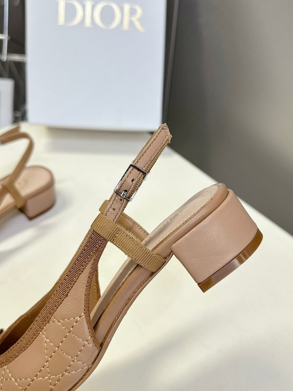 CD 25 Slingback Heel Yellow Brown 307171